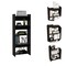 Tuhome 15.8 / 15.75 in. D X 29.8 / 39.65 in. H, 31.5 / 7.87 in. W X Laminate, Black CLW5593 - alternate 4